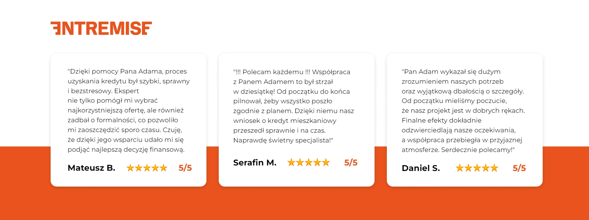 Opinie klientów Entremise