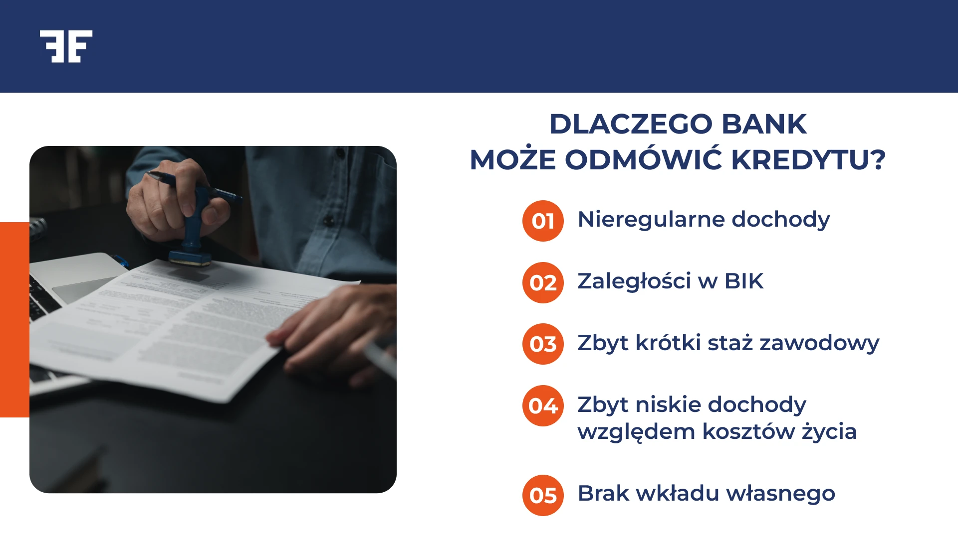 Dlaczego bank może odmówić kredytu?