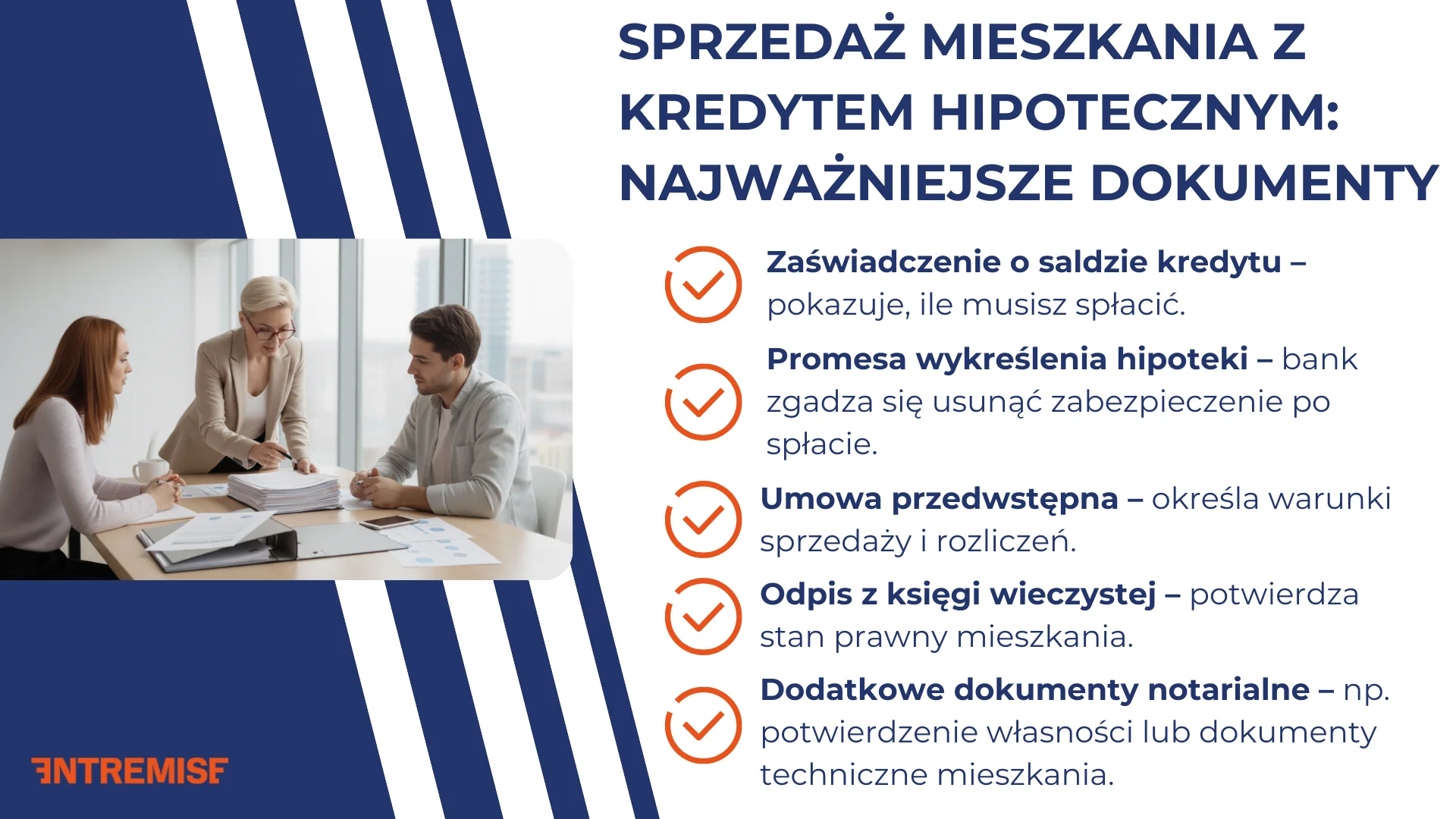 Sprzedaż mieszkania z kredytem hipotecznym: najważniejsze dokumenty