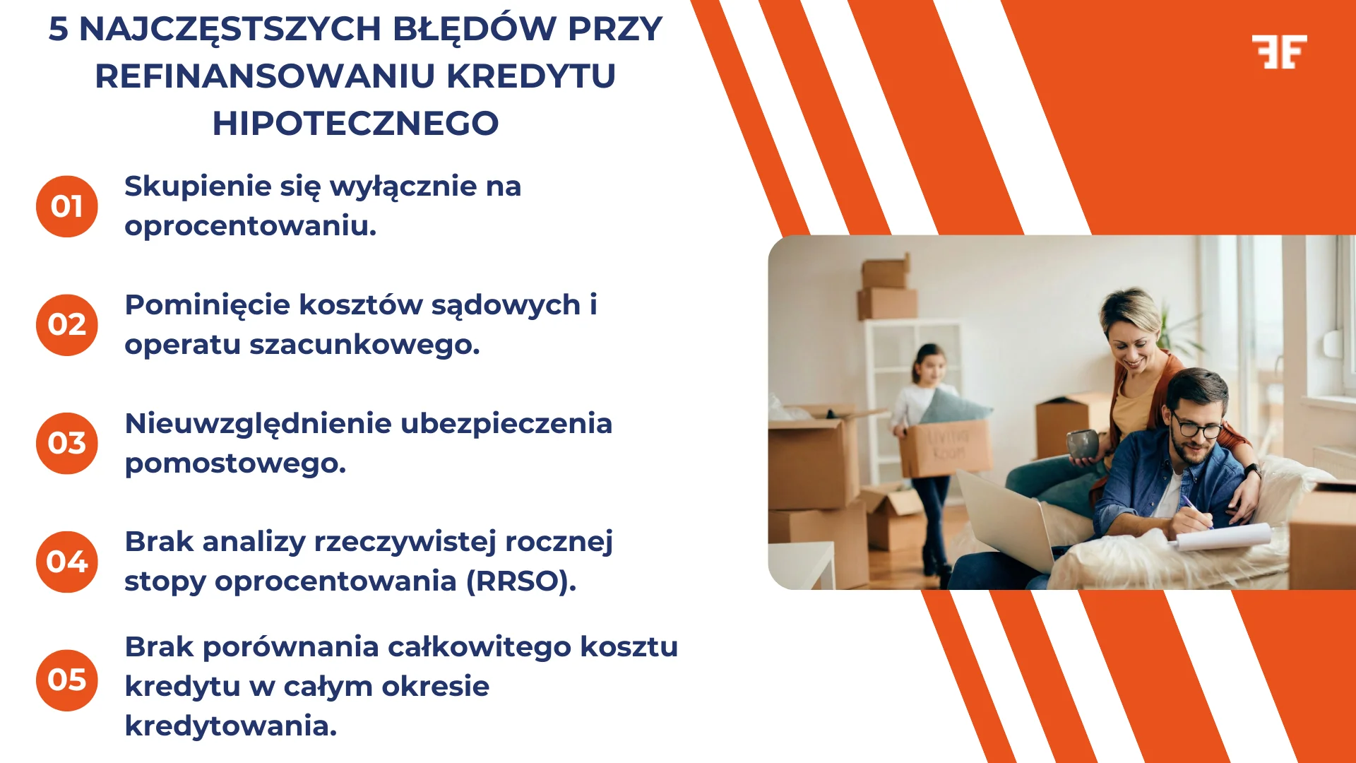 5 najczęstszych błędów przy refinansowaniu kredytu hipotecznego