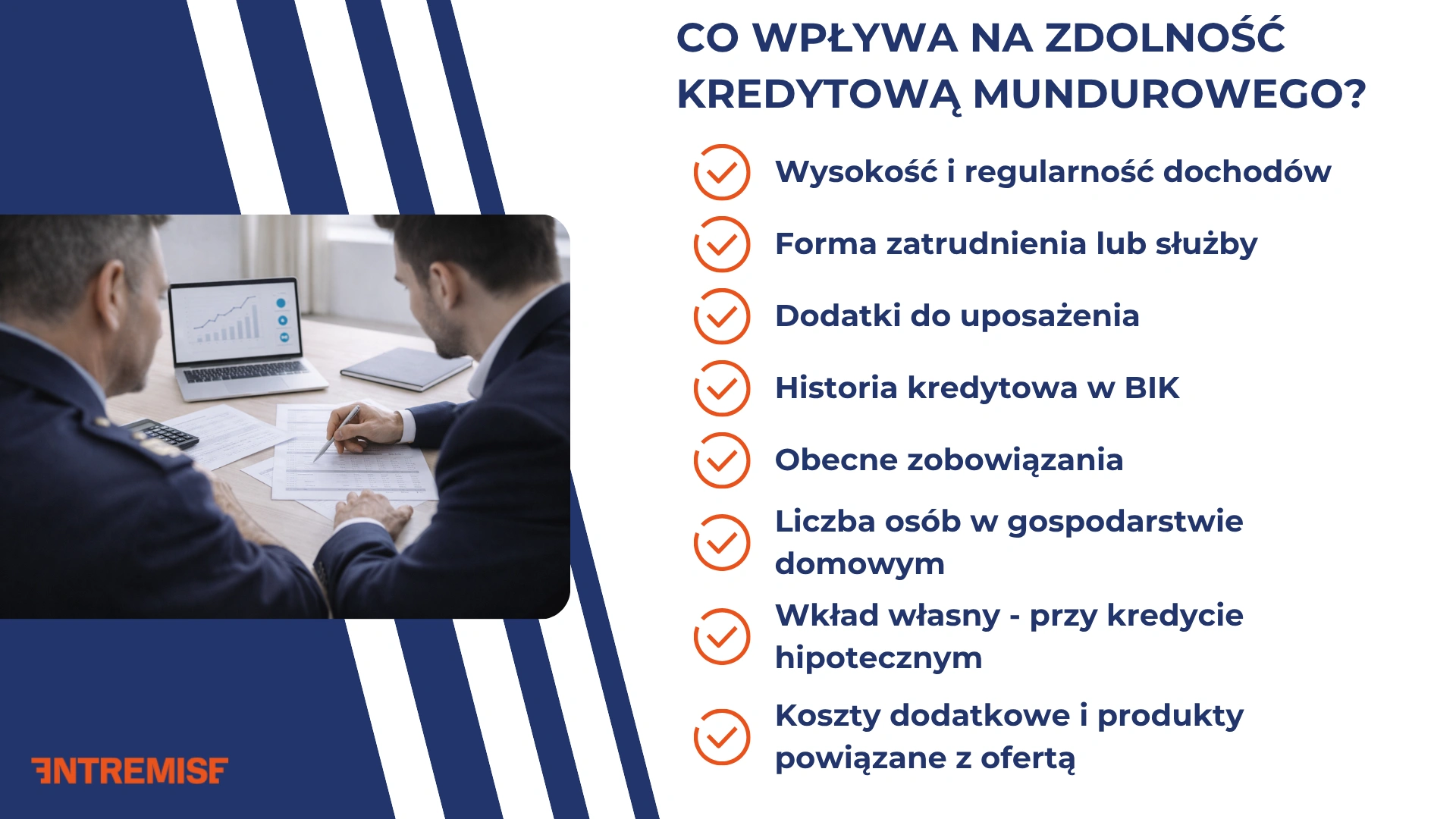 Co wpływa na zdolność kredytową mundurowego?