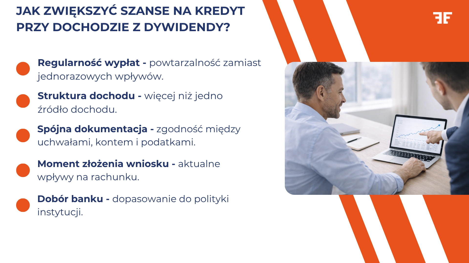 Jak zwiększyć szanse na kredyt przy dochodzie z dywidendy?