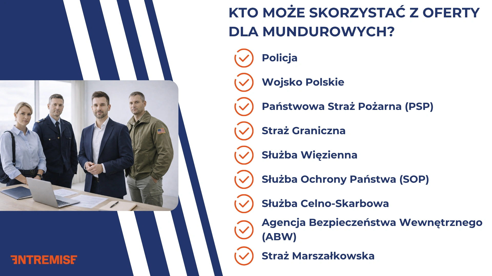 Kto może skorzystać z oferty dla mundurowych?